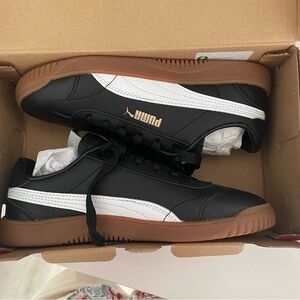 Puma Club 5v5 Sneaker Black White Gold Sneakers Classic Court Style